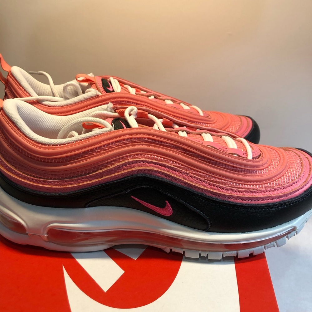 Nike Men’s Air Max 97 Pink Gaze / White / Black / DZ5327 600 Size 10.5 New - Picture 7 of 13